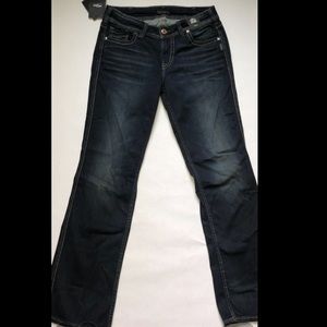 Silver Jeans Women’s Suki Mid Rise Slim Bootcut Curvy Fit 31/31 Indigo